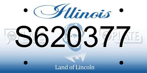 S620377 Illinois License Plate