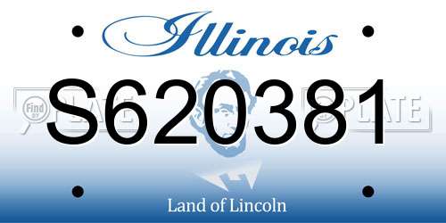 S620381 Illinois License Plate