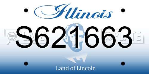 S621663 Illinois License Plate