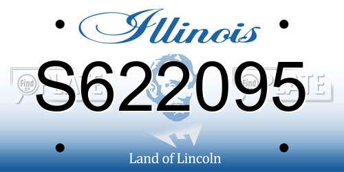 S622095 Illinois License Plate