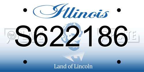 S622186 Illinois License Plate