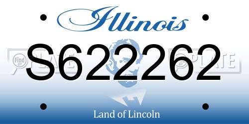S622262 Illinois License Plate
