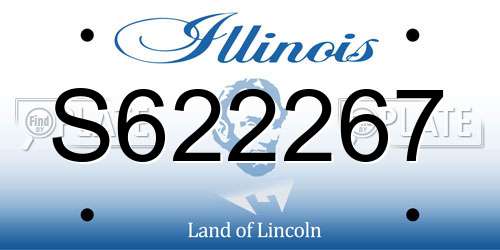 S622267 Illinois License Plate