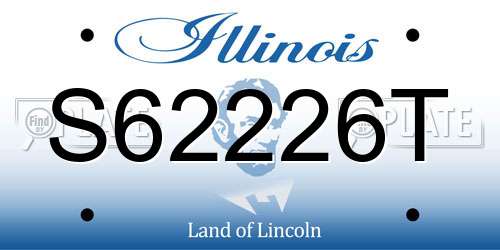 S62226T Illinois License Plate