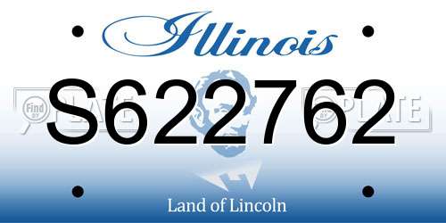 S622762 Illinois License Plate