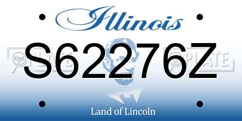 S62276Z Illinois License Plate