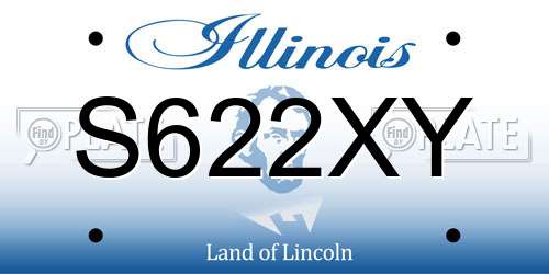 S622XY Illinois License Plate