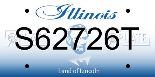 S62726T Illinois License Plate