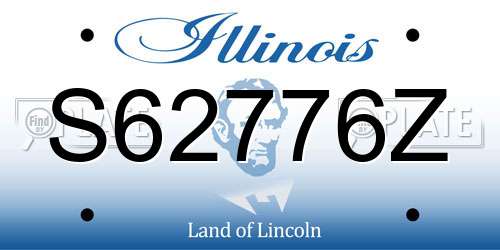 S62776Z Illinois License Plate