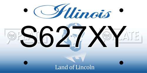 S627XY Illinois License Plate