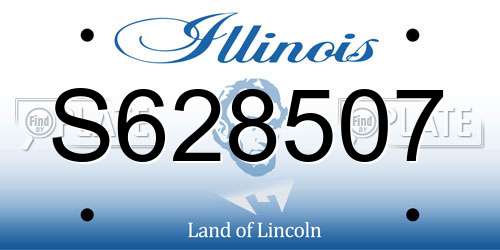 S628507 Illinois License Plate