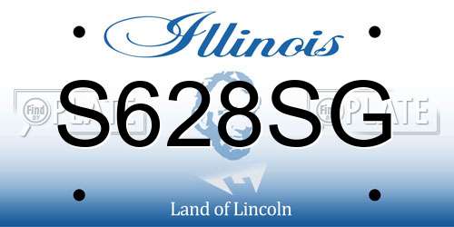 S628SG Illinois License Plate