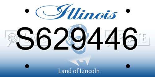 S629446 Illinois License Plate