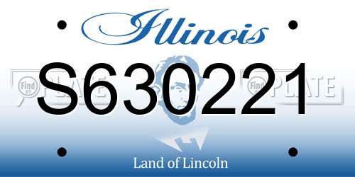 S630221 Illinois License Plate