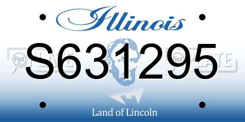 S631295 Illinois License Plate