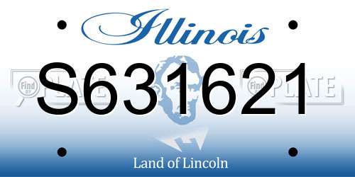 S631621 Illinois License Plate