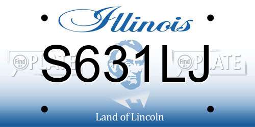 S631LJ Illinois License Plate