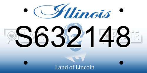S632148 Illinois License Plate