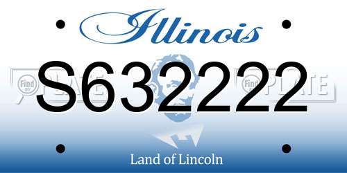 S632222 Illinois License Plate