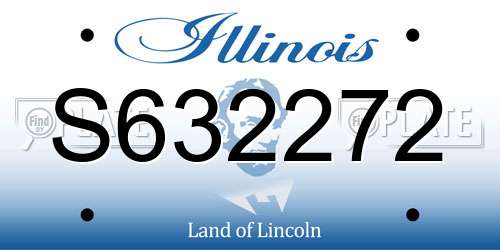 S632272 Illinois License Plate