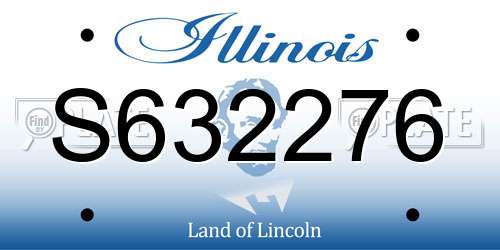 S632276 Illinois License Plate