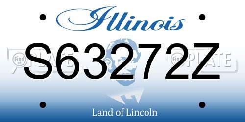 S63272Z Illinois License Plate