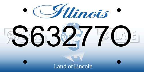 S63277O Illinois License Plate