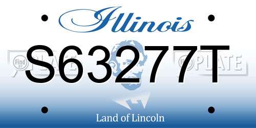 S63277T Illinois License Plate
