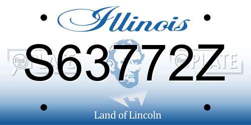 S63772Z Illinois License Plate