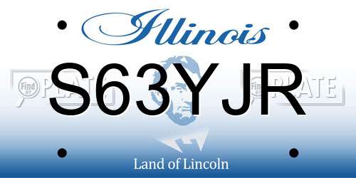 S63YJR Illinois License Plate