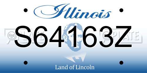 S64163Z Illinois License Plate