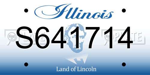 S641714 Illinois License Plate