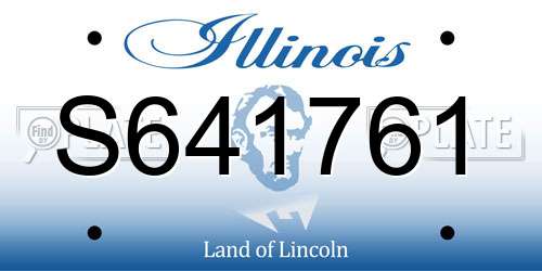S641761 Illinois License Plate