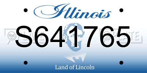 S641765 Illinois License Plate