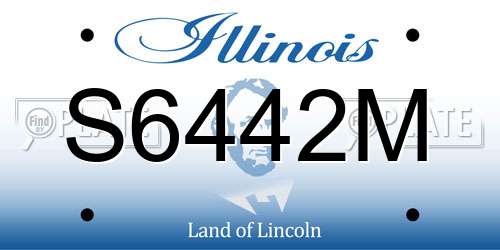 S6442M Illinois License Plate