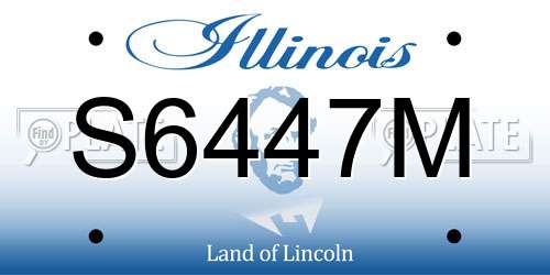 S6447M Illinois License Plate