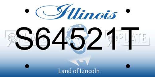 S64521T Illinois License Plate