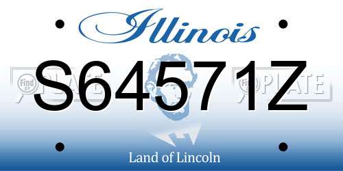 S64571Z Illinois License Plate