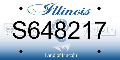 S648217 Illinois License Plate
