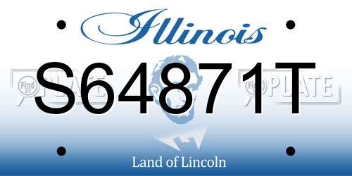 S64871T Illinois License Plate