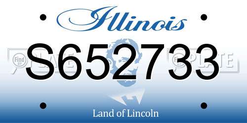 S652733 Illinois License Plate