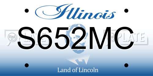 S652MC Illinois License Plate