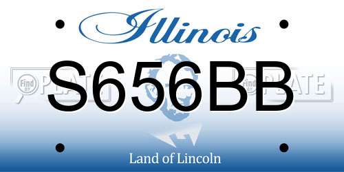 S656BB Illinois License Plate