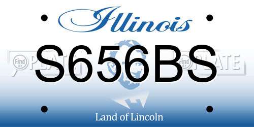 S656BS Illinois License Plate
