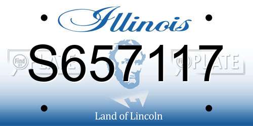 S657117 Illinois License Plate