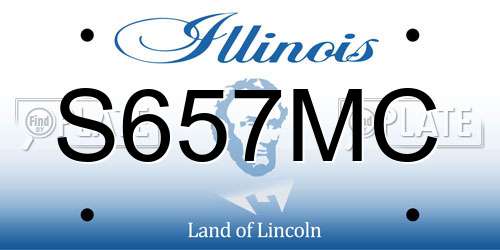 S657MC Illinois License Plate