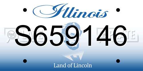 S659146 Illinois License Plate
