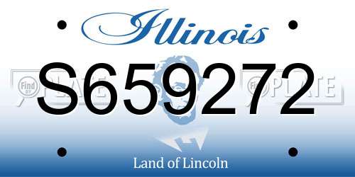 S659272 Illinois License Plate