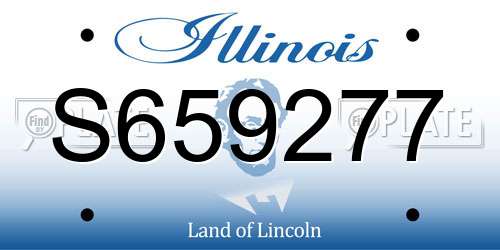 S659277 Illinois License Plate