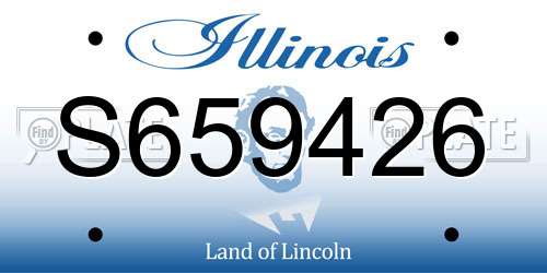 S659426 Illinois License Plate